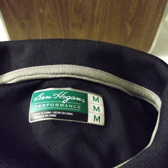 Mens Ben Hogan Polo Short Sleeve, M, Black/ Grey, pre-owned - Picture 4 of 4